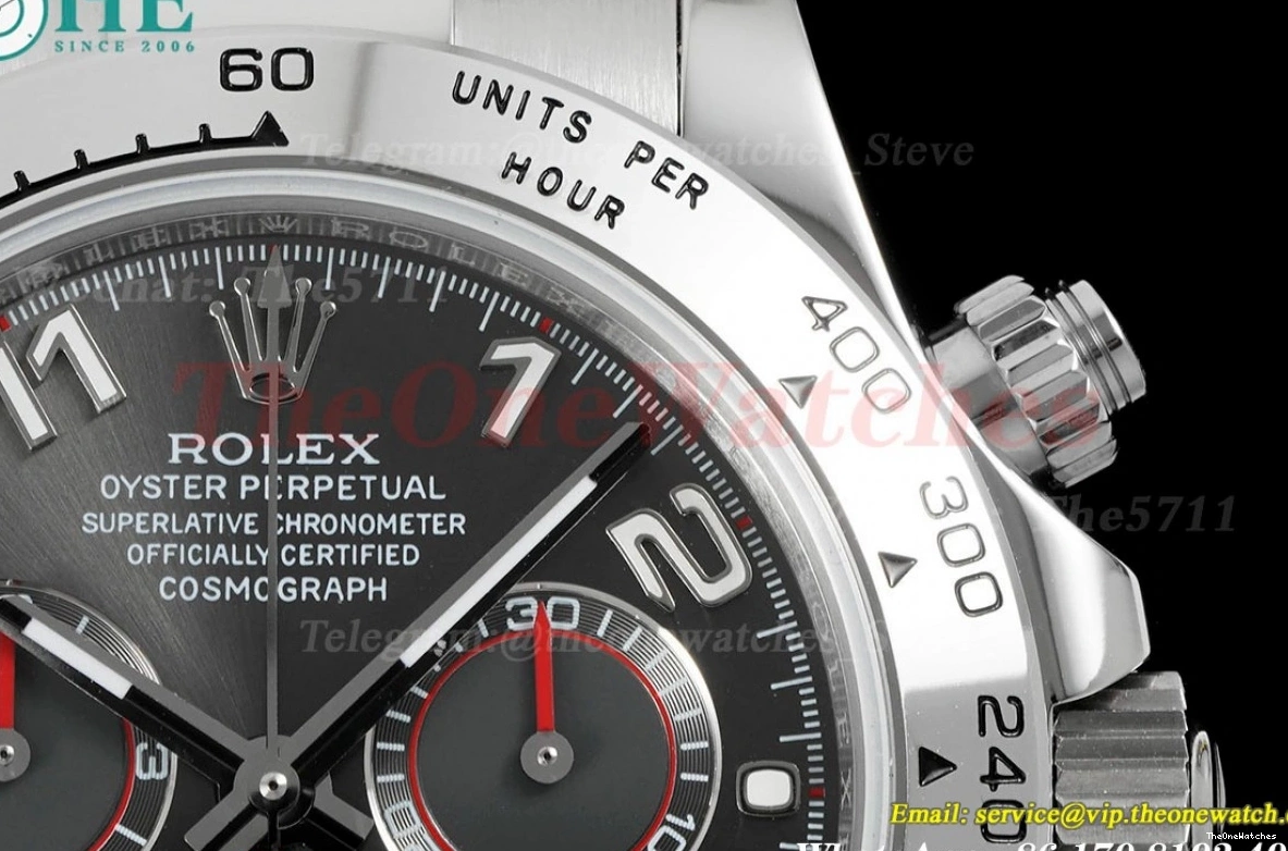 40mm SS Grey SS Daytona Dial A7750 OMF 116509 1227